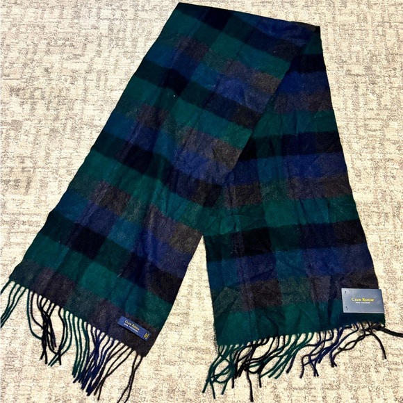 Club Room Cashmere Plaid Scarf - NWT